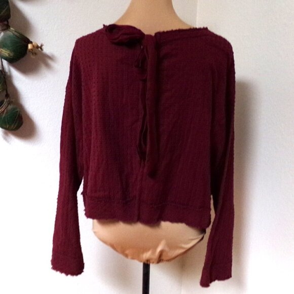 Free People Walking in Hueco Top in Maroon - Picture 5 of 5